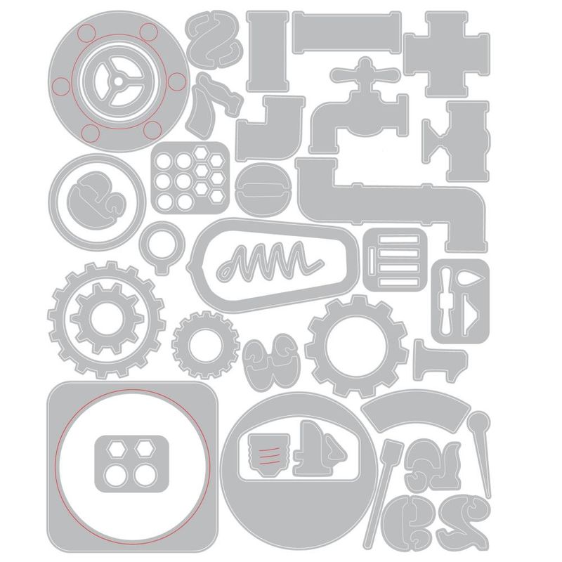 Thinlits Die by Tim Holtz - Vault Industrial - Set 37/Pkg