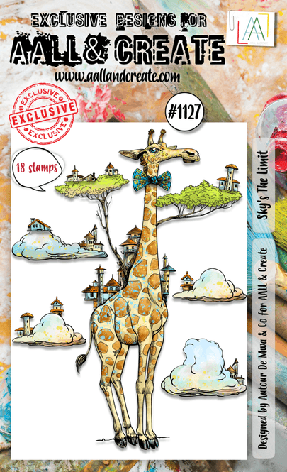 Hovedbilde #1127 - A6 STAMP SET - SKY'S ...
