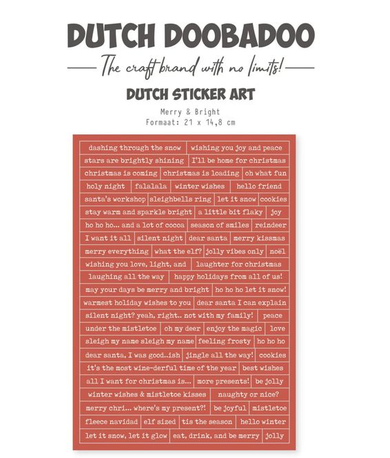 Hovedbilde Dutch Doobadoo -Sticker art, ...