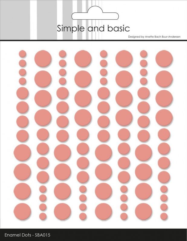 Simple and Basic Enamel Dots Fresh Peach - 015
