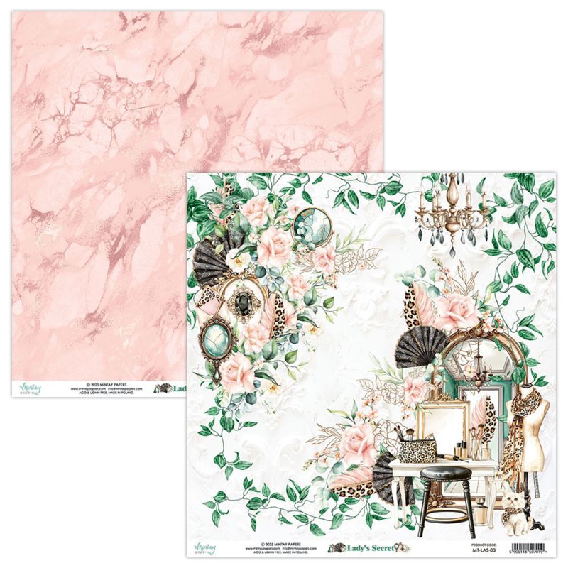 Lady's Secret 12x12 Inch Scrapbooking Paper Set 