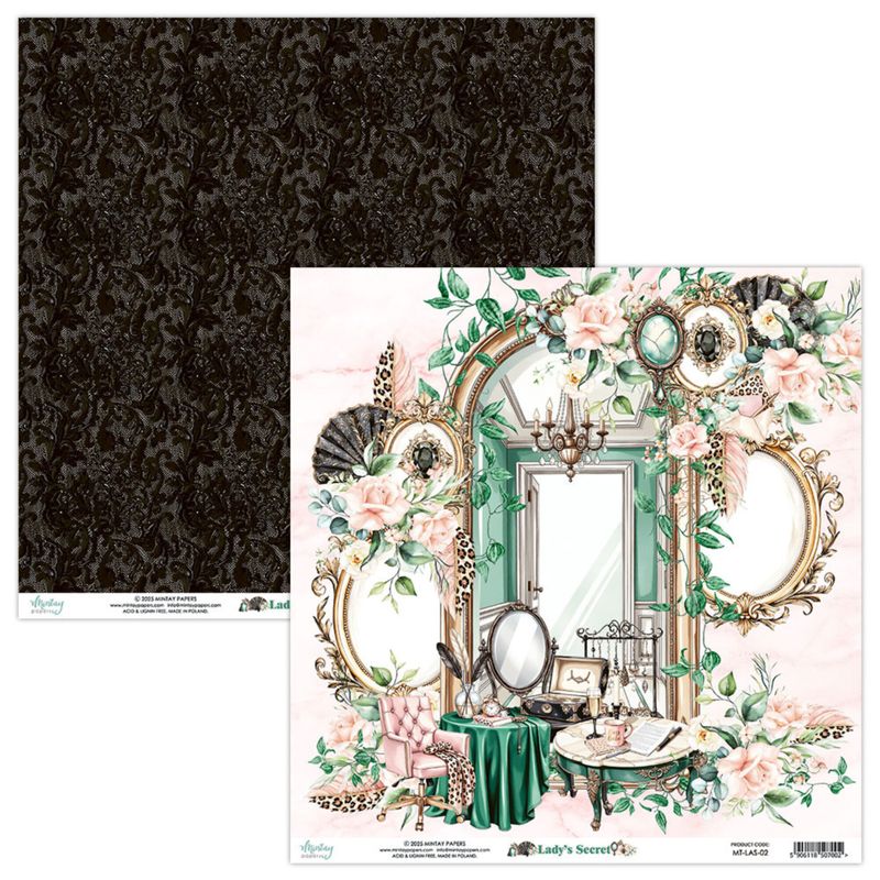 Lady's Secret 12x12 Inch Scrapbooking Paper Set 
