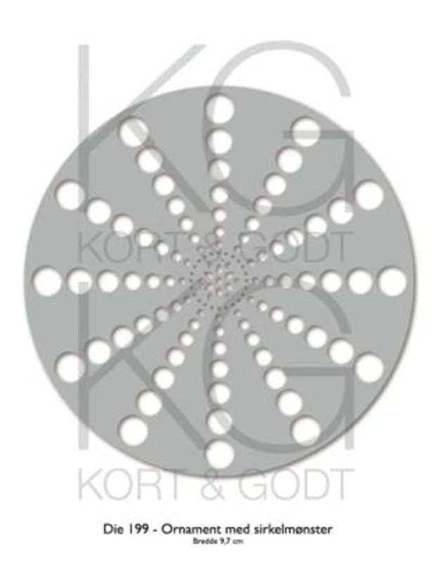 Die 199 - Ornament med sirkelmønster