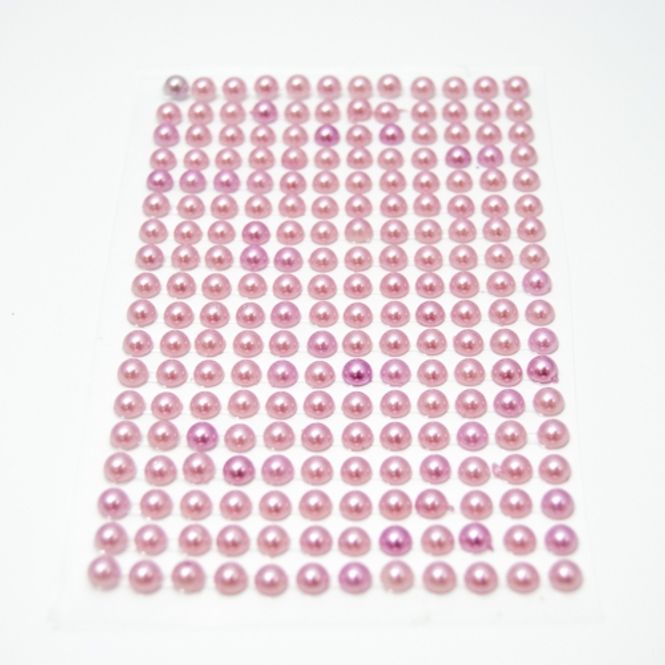 Hovedbilde Stickers perle 6mm - lilla 