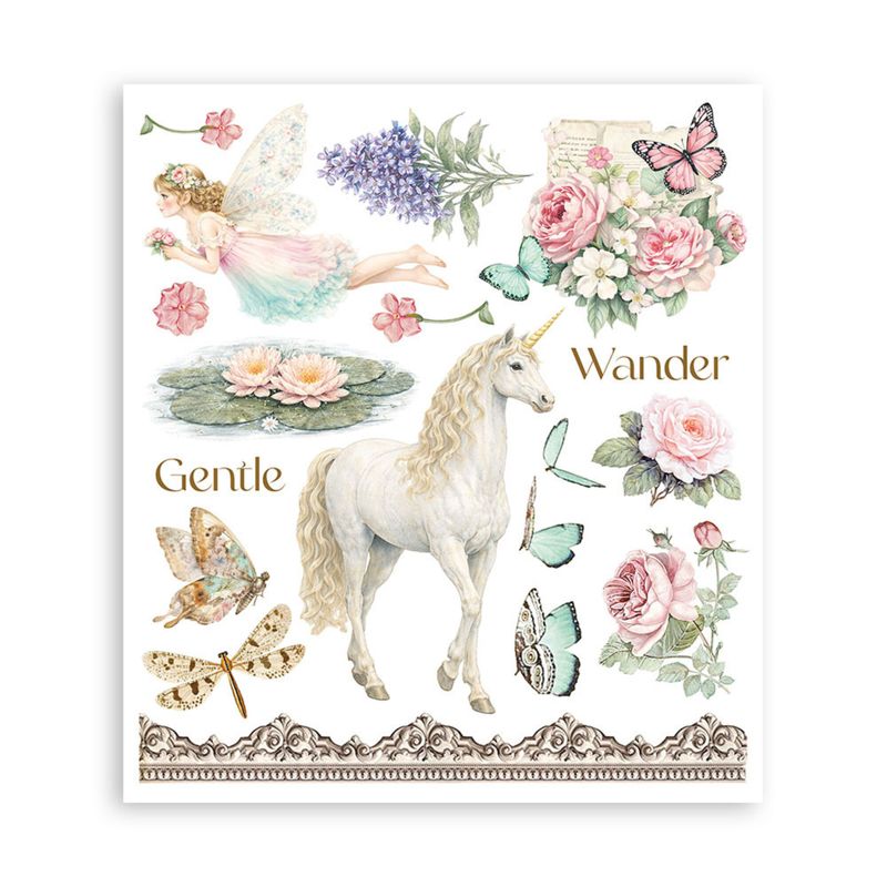 Wonderland Rub-On 20,5x23cm Assortment (6pcs)