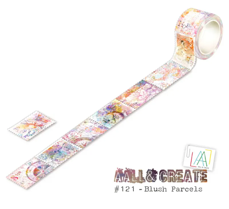 #121 - 25MM X 5M WASHI TAPE - BLUSH PARCELS 
