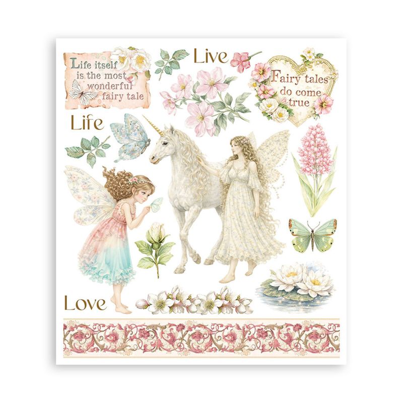 Wonderland Rub-On 20,5x23cm Assortment (6pcs)