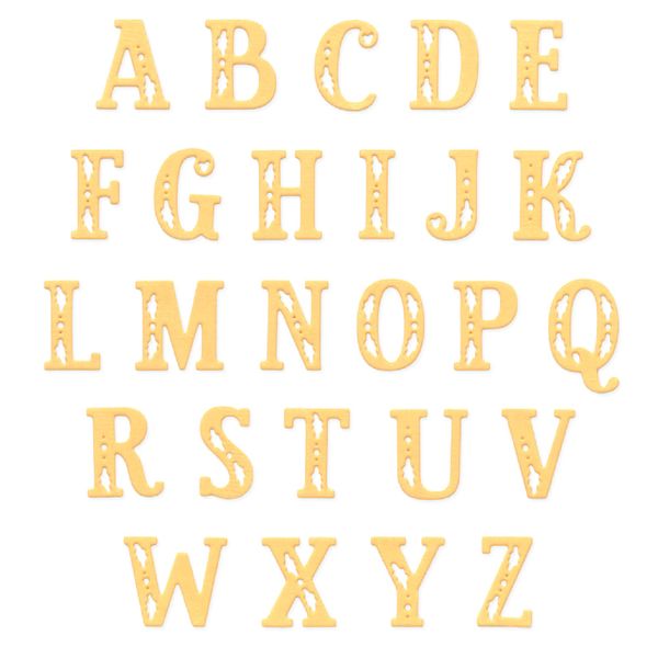 Thinlits Die Set Folk Alphabet (26pcs) by Catherine Pooler