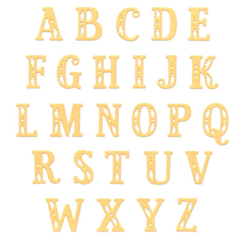 Thinlits Die Set Folk Alphabet (26pcs) by Catherine Pooler