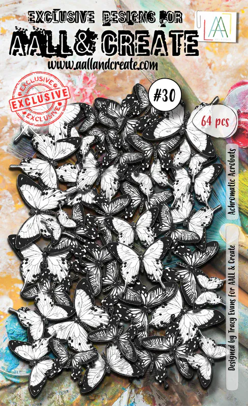 #30 - EPHEMERA DIE-CUTS - ACHROMATIC ACROBATS