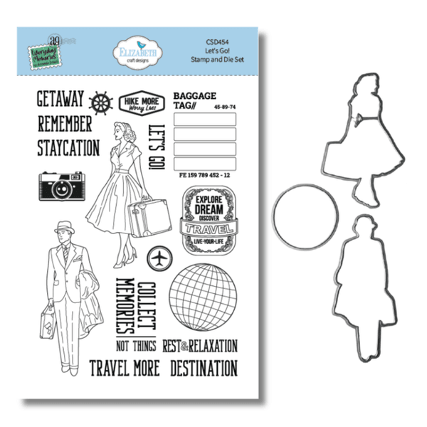 Rest & Relaxation Stamp and Die Set Let's Go! by Everyday Memories