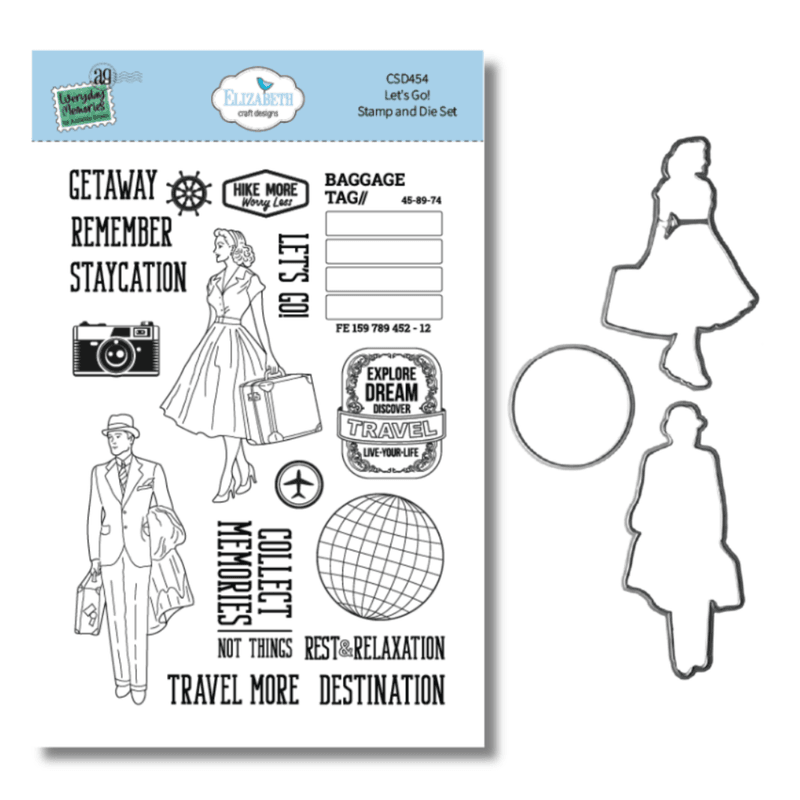 Rest & Relaxation Stamp and Die Set Let's Go! by Everyday Memories