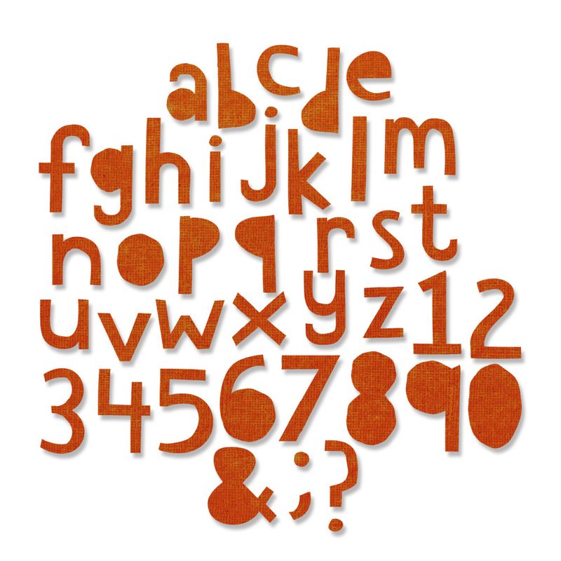 Thinlits Die by Tim Holtz Alphanumeric Cutout Lower (3/4