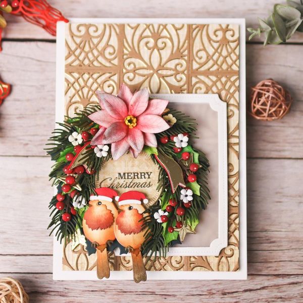 Elizabeth Craft - Holiday Wreath