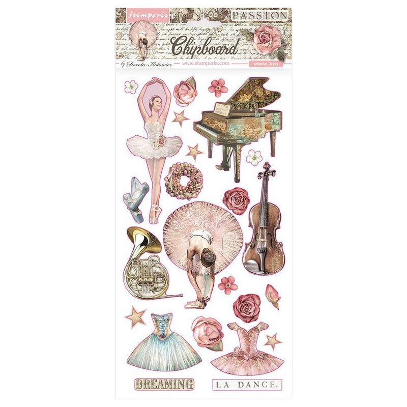 Stamperia Adhesive Chipboard 6
