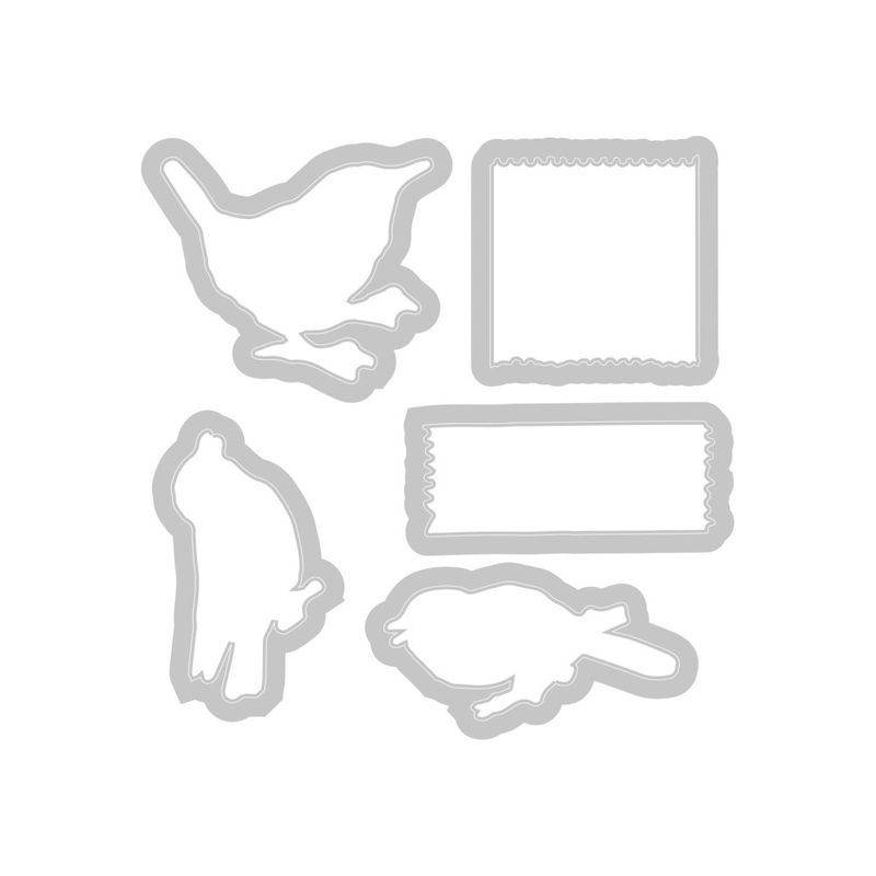 Framelits Die w/Stamps by 49 and Market A5 Bird Song (23+5pcs) 