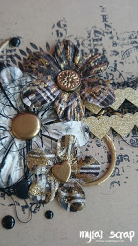 Gold, super fine embossing