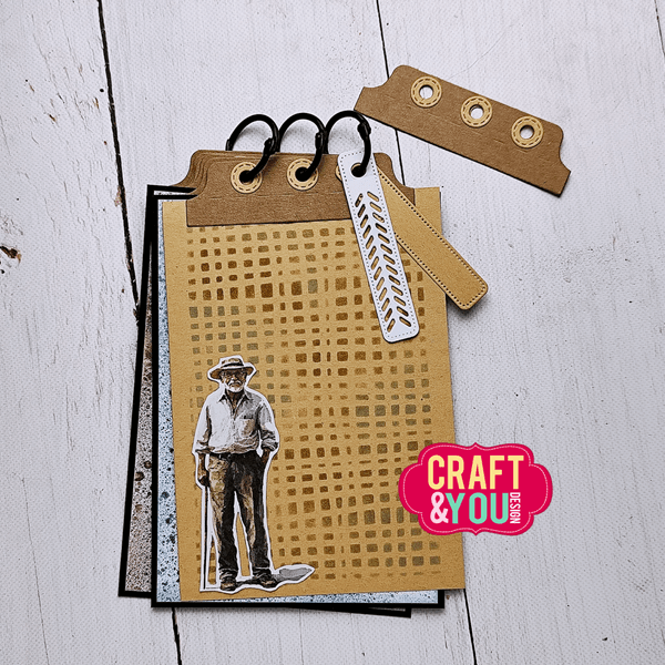 Grid A6 Stencil 