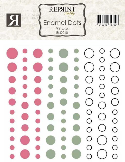 Hovedbilde Adhesive Enamel Dots Summer ...