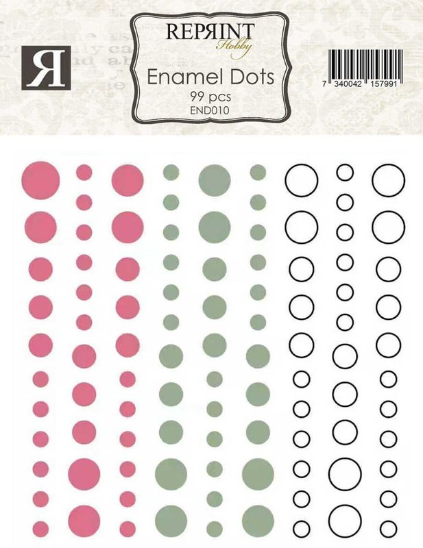 Adhesive Enamel Dots Summer Garden Collection