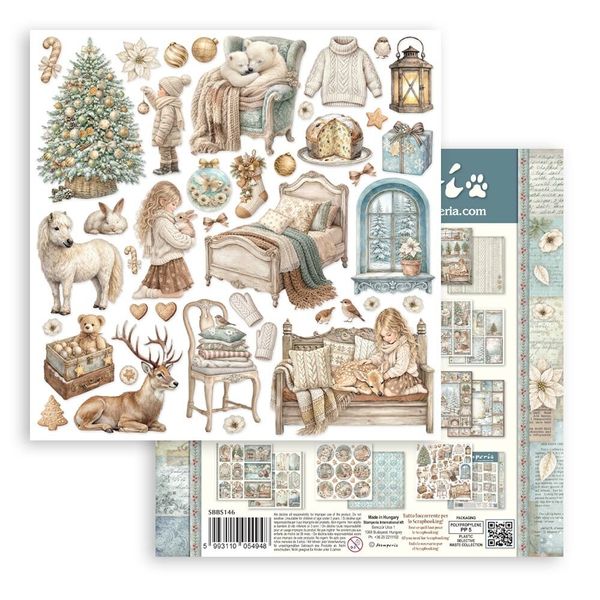 White Christmas 8x8 Inch Paper Pack by Cristina Radovan