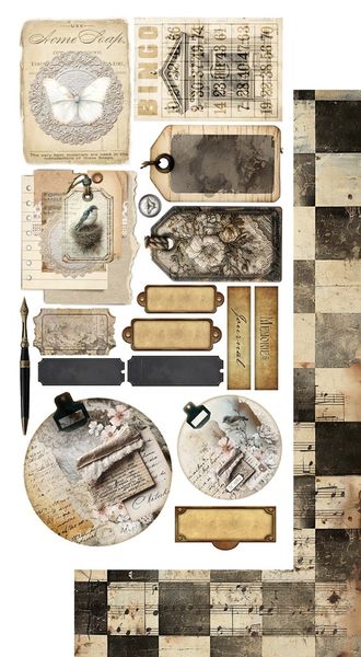 Alchemy of Art Extras to Cut In silence – 30,5&times;15 cm - 12 sheets