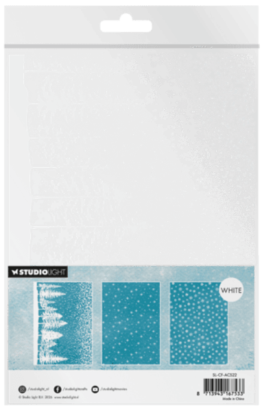 Christmas Forest A5 Acetate Sheets Snow & Landscape (
