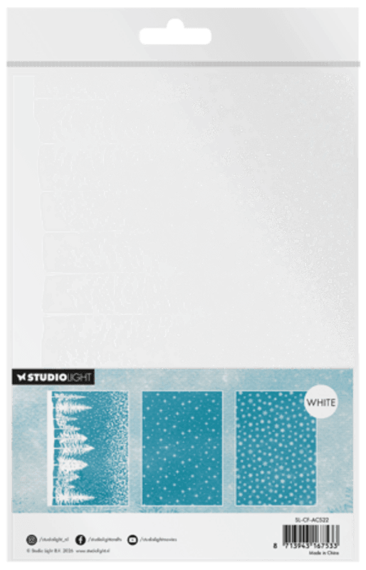 Christmas Forest A5 Acetate Sheets Snow & Landscape (