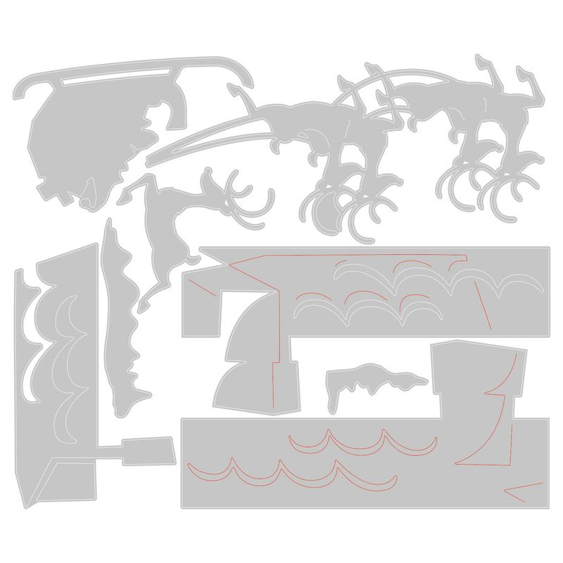 Thinlits Die by Tim Holtz Reindeer Sleigh (8pcs) 