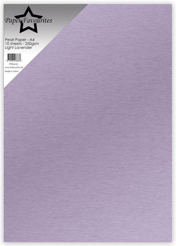 Pearl Paper A4 Light Lavender 250gsm 