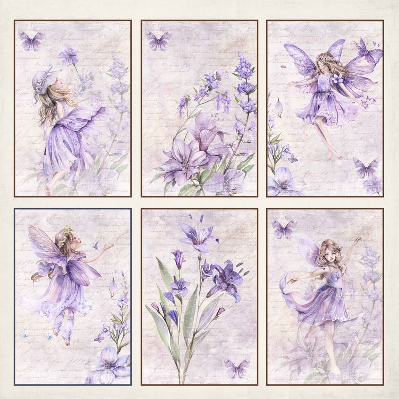 Fairies - Cards flowers
