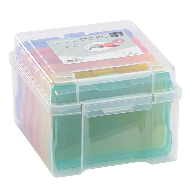 Colourful Storage Box with 6 Cases