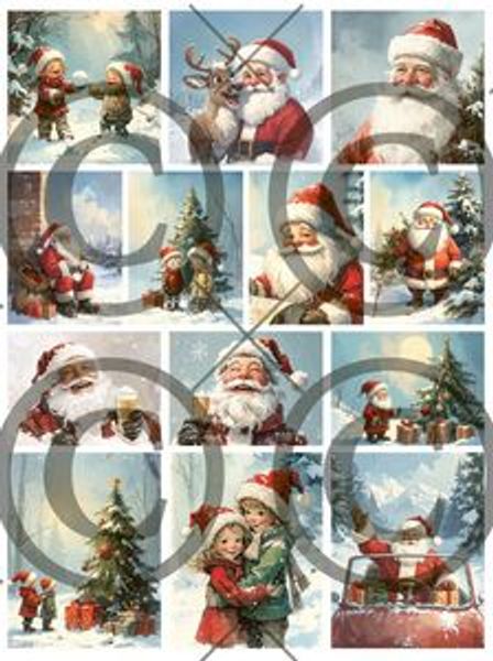 Jul i skogen - motivark