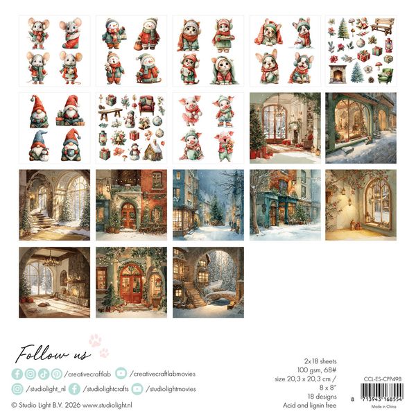 Classic Christmas Essentials Collage Paper Pad (