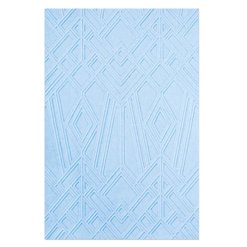 Sizzix Multi-Level Embossing Folder  - Geo Diamonds