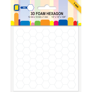 Hovedbilde 3D Foam Hexagon 12x12x1mm ...