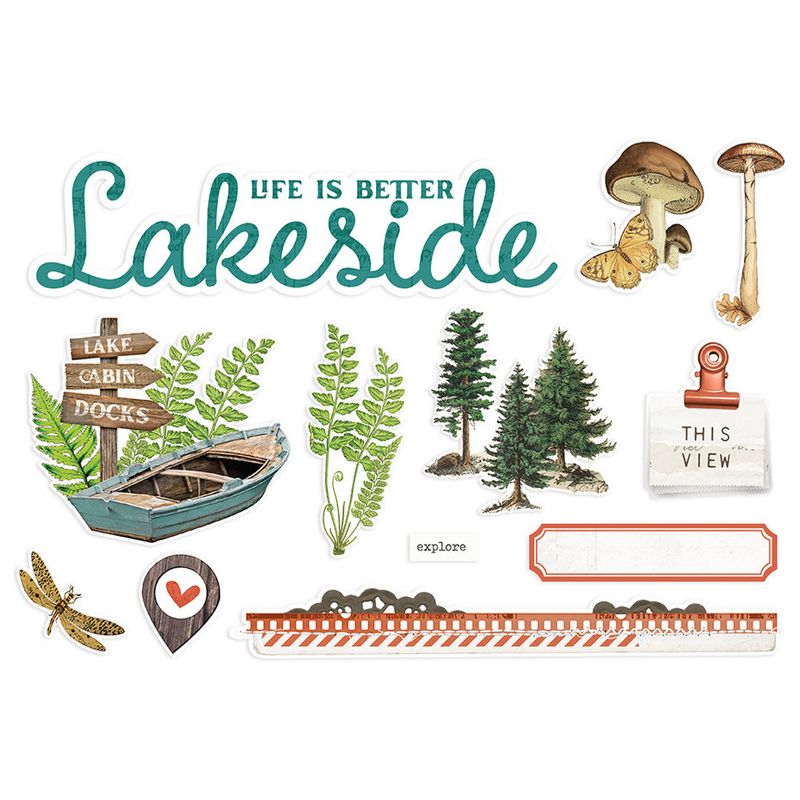 Simple Vintage Lakeside Pages Pieces