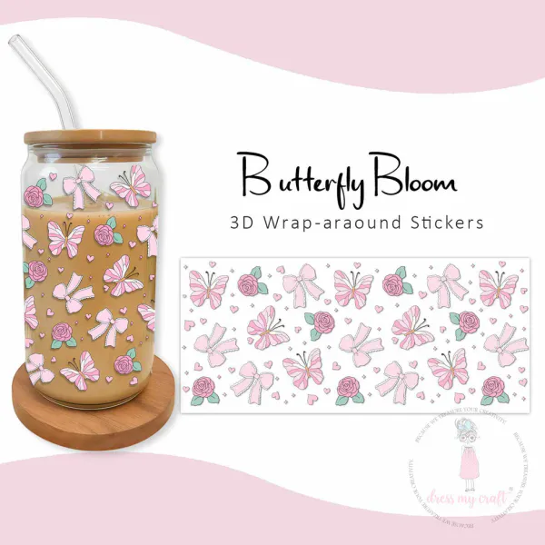 Stick N Peel Stickers -Butterfly Bloom