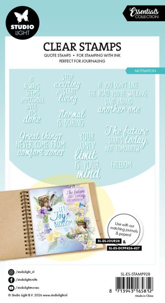 Quotes Motivation Essentials Clear Stamps 
