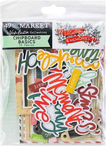  Mistletoe And Memories - Chipboard Set Basics