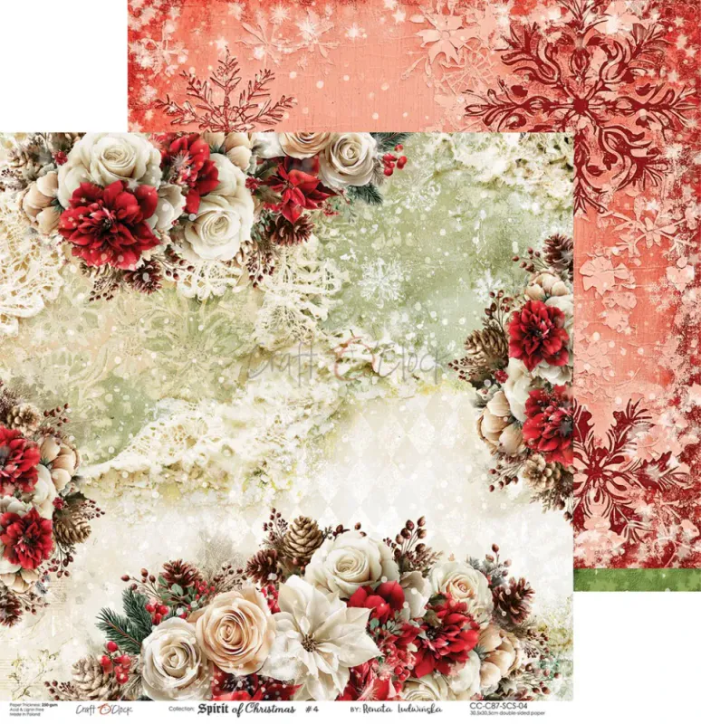 Craft O'Clock - Spirit Of Christmas - Paper Pack - 12 x 12