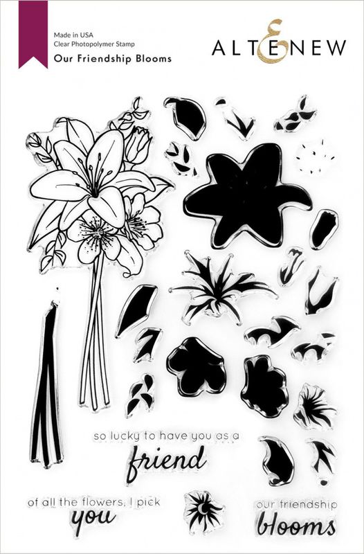 Our Friendship Blooms Stamp Set + Dies + Stensil