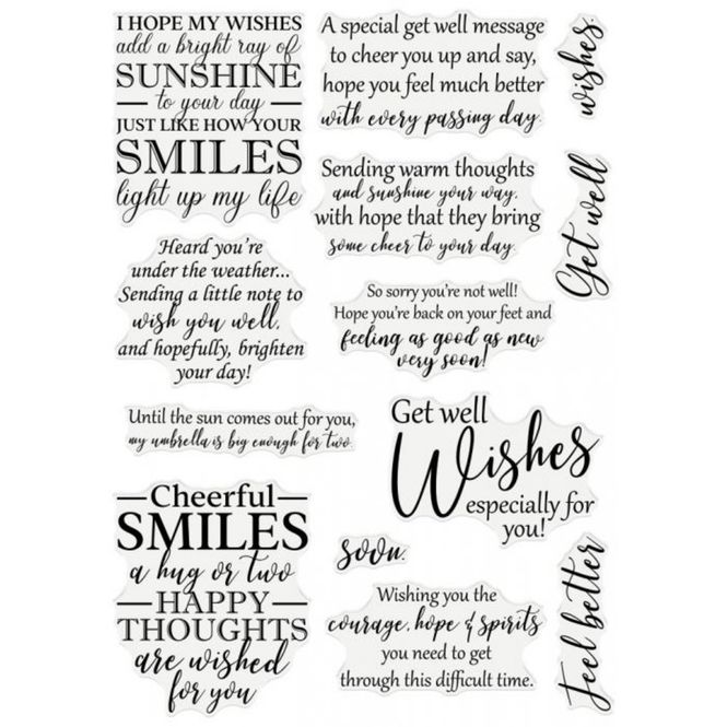 Hovedbilde Get Well Soon Clear Stamps