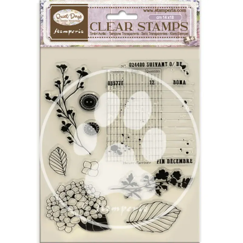 Quiet Days Clear Stamp Hydrangea 