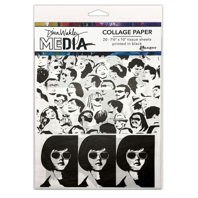 Dina Wakley MEdia Collage Paper Bold 