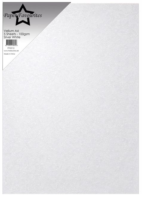 Hovedbilde Vellum A4 Silver White 100g ...