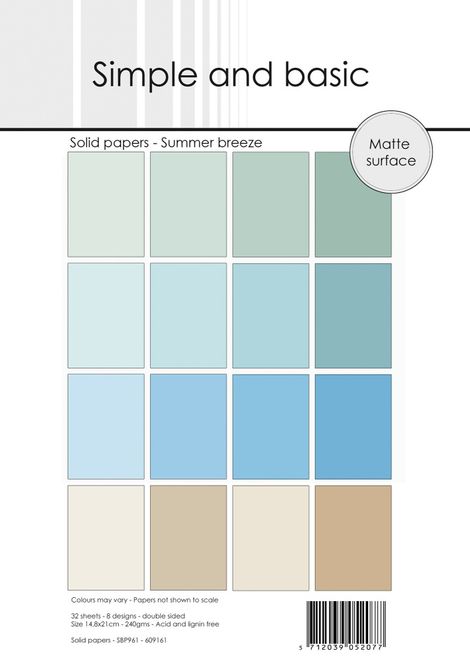 Hovedbilde Summer Breeze A5 Solid Papers