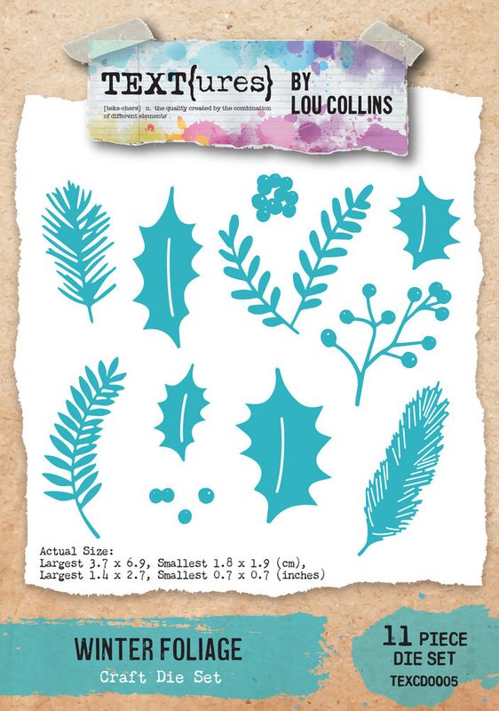 Winter in Bloom Craft Die Set Winter Foliage by Lou Collins 