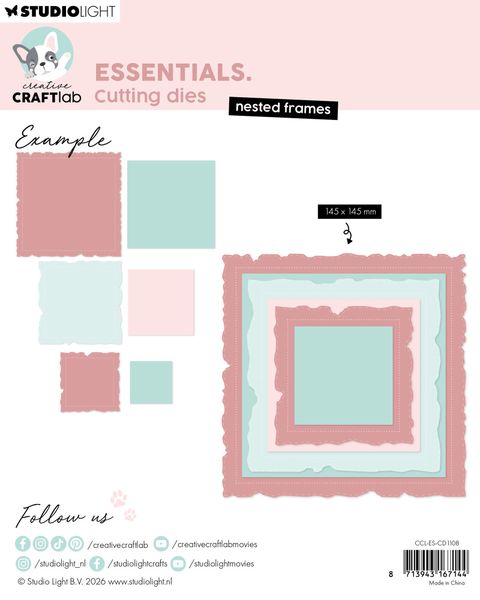 Nested Frames Essentials Cutting Dies 