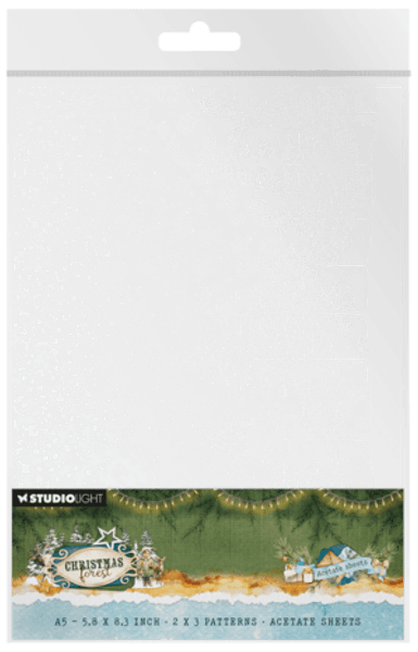 Christmas Forest A5 Acetate Sheets Snow & Landscape (